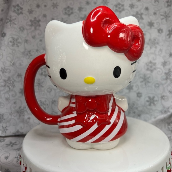 Christmas Sanrio Hello Kitty Holiday Themed Ceramic Mugs -Candy Cane-GIngerbread - Picture 6 of 12